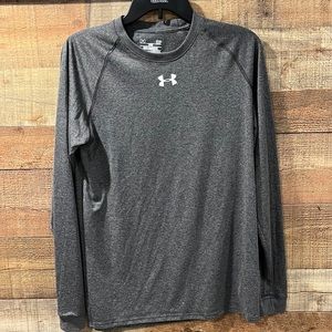 Under Armour Men's Long Sleeve Heathered Gray Performance Shirt